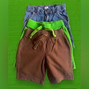 LOT OF 3 Boys 5T Denim & Sweat Shorts (Old Navy)